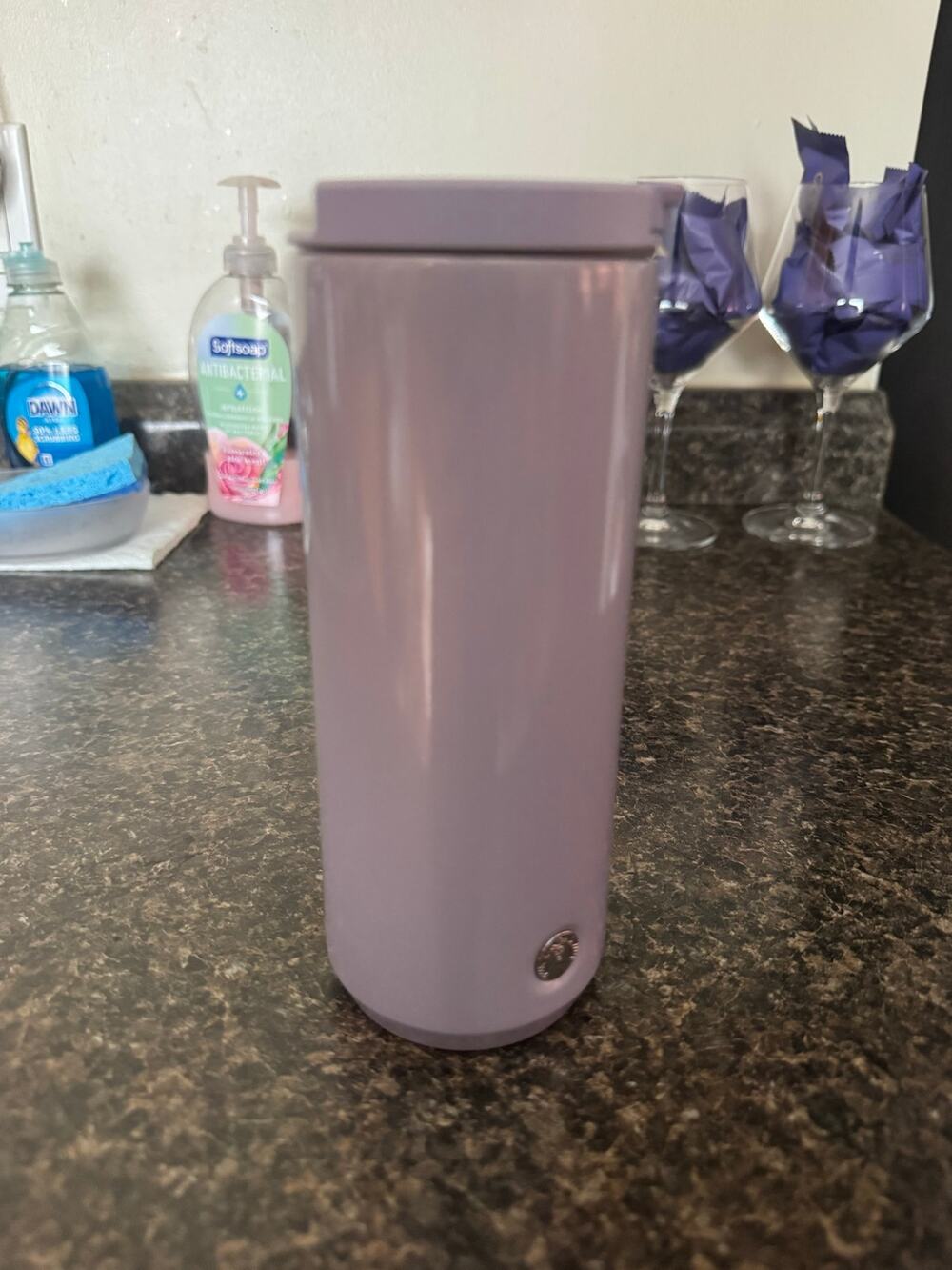 Starbucks Lilac Purple Iridescent Sparkle Stainless Steel Tumbler Cup 12 oz